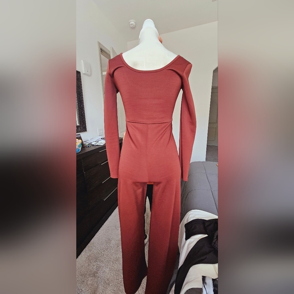 Maroon Jumpsuit - Picture 3 of 3